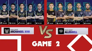 ASL Winter 2021 : ARCHANGEL XVIII VS ALLISWELL BAROKAH [ GAME 2 ] GARENA AOV