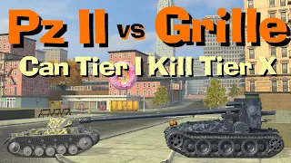 WOT Blitz Can 13 Pz II Destroy Grille 15