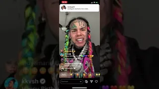 6ix9ine 2 million views on ig live | first ig live 2020