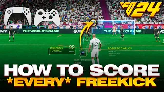 How to *easily* score free kicks in EA FC 24 #ultimateteam #eafc24 #tutorial