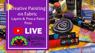 Creative Painting on Fabric - Layers & Posca Paint Pens