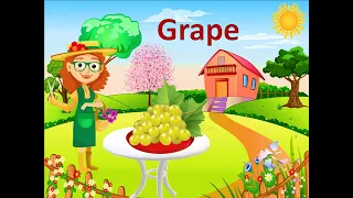 Fruits. Фрукти англійською мовою. Англійська для дітей. English for children.