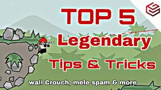 Mini Militia : TOP 5 Legendary Tips and Tricks : Wall Crouch, Melee Spam, sniper tips, Rpg and more
