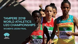 Women's 1500m Final - World Athletics U20 Championships Tampere 2018