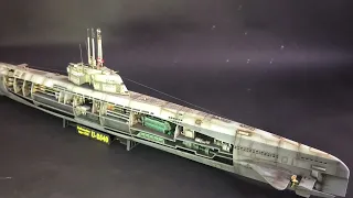 Revell 1/144 scale Type XXII German U-Boat with interior.