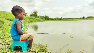 Best Hook fishing 2022✅|Little Boy hunting fish by fish hook From Beautiful  nature🥰🥰(Part-77)