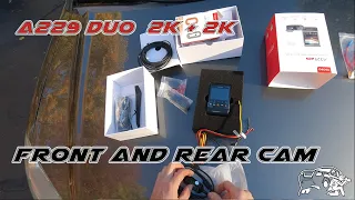 VIOFO 2K + 2K A229 Duo Dash Cam Unboxing / Install