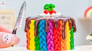 Miniature Rainbow Cake🌈1000+ Best Of Amazing Rainbow Chocolate Cake Recipe🌞Mini Cakes Making