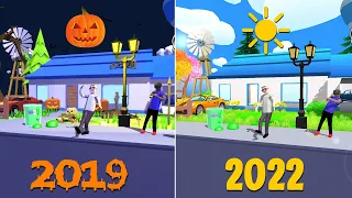 Dude Theft Wars 2019 vs 2022 3 Years Difference !!! 🤔🤔🤔