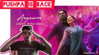 Angaaron (The Couple Song) Lyrical Video | Pushpa 2 The Rule | Allu Arjun | Rashmika |   reaction