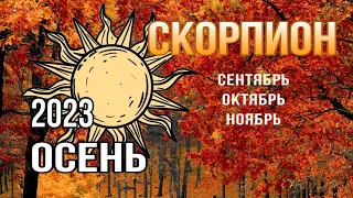 СКОРПИОН  ♏️ ОСЕНЬ 2023: сентябрь октябрь ноябрь таропрогноз на 12 сфер жизни. Таро Эфирных видений