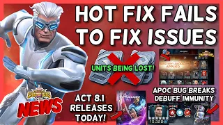 Hotfix Failed To Fix Bugs | Players Losing Units in BG | Act 8.1 Today | Apoc Bugs Immunity [MCN]