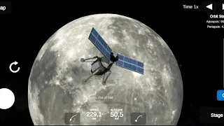 ellipse rocket simulator - moon landing (not easy)