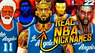 NBA NICKNAMES Were REAL In NBA 2K22! UNCLE DREW, KING JAMES, DAME TIME & MORE!