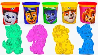 Create and Learn with Paw Patrol Play Doh and Molds | Preschool Toddler Learning Video