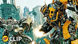 Bumblebee vs Soundwave - Fight Scene | Transformers Dark of the Moon (2011) Movie Clip HD 4K