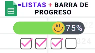 Crear LISTAS DE TAREAS con BARRA DE PROGRESO en Google Sheets