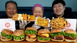 [🍔왓더버거]  흥삼이가 직접 만든 두툼한 수제버거 먹방!~ (Thick Handmade Burger) 요리&먹방!! - Mukbang eating show