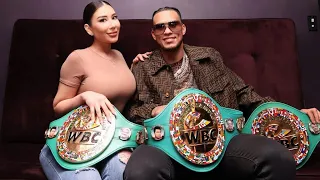 DAVID BENAVIDEZ WITH HIS BEAUTIFUL WIFE REVEALS WHY CALEB PLANT DIDNT FACE OFF WITH HIM