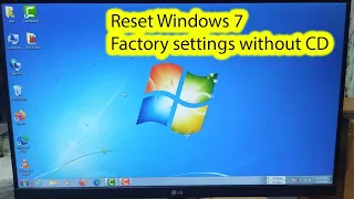 How to restore default settings in windows 7