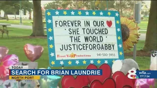 Search for Brian Laundrie continues Sunday, miles away from a memorial set up for Gabby Petito