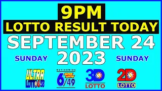 9pm Lotto Result Today September 24 2023 (Sunday)