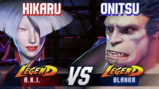 SF6 ▰ HIKARU (A.K.I.) vs ONITSU (Blanka) ▰ Ranked Matches