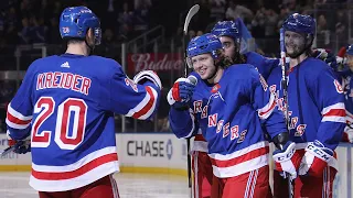 Artemi Panarin converts on power play for first goal as a Ranger