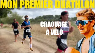 PREMIER (et dernier ?) DUATHLON : CRAQUAGE À VÉLO MAIS ÇA VA PLUS VITE QUE PRÉVU EN COURSE À PIED