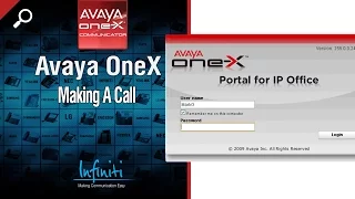 Making A Call in Avaya ONeX Portal For IP Office [Infiniti Telecommunications]