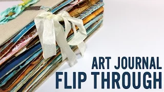 Art Journal flip through and how-to expand the book spine