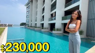 $230,000 (8M THB) Pattaya Beach front Condo for Sales | Thailand House Tour