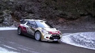 TEST Monte Carlo 2014 Mads Ostberg Citroen DS3 WRC Day 2 PURE SOUND HD