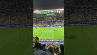 Ireland fans drown out haka with Fields of Athenry