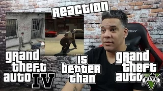 GTA IV is better than GTA V REACTION!!!