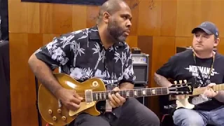 Kirk Fletcher, Josh Smith & Matt Schofield - Jam #2 - Vemuram Booth NAMM 2019