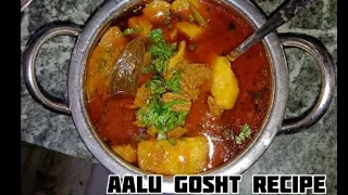 Aalu gosht kaise bnay in Hindi 👌 😊How to make easy aalu gosh#like t #viral video#subscribe channel