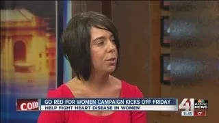 Heart disease survivor talks 'Go Red' campaign