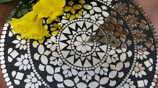 Diy mirror mosaic. A beautiful art work!!! #artist #art #artwork #youtube #diy