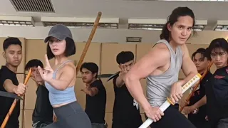 Bianca Umali training for Sangre #biancaumali #sangre