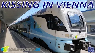 KISSING IN VIENNA / WESTBAHN STADLER KISS REVIEW / AUSTRIAN TRAIN TRIP REPORT