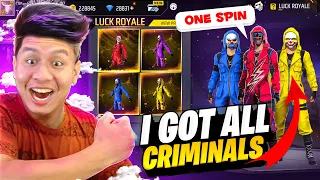 OMG I Got Super Rare Red Neon & All Criminal Bundles in My 86 Level V Badge ID 😱 Garena Free Fire