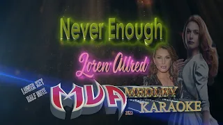 Never Enough Karaoke version | Loren Allred | lower key | - half note Key | 3 versions