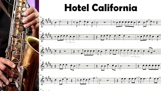 Hotel Califórnia - Partitura - Sax Alto