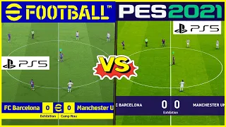 eFootball 2022 vs PES 2021 Comparison - Gameplay, Graphics & More!