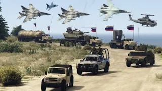 Israeli Oil Tankers Convoy Badly Destroyed by Palestinian Combat Fighter Jets - GTA 5