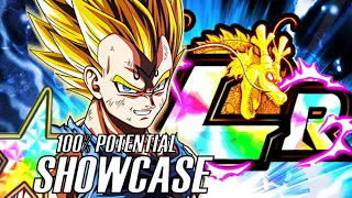 Revamped SA! 100% LR Majin Vegeta Level 10 Links Showcase | Dragon Ball Z Dokkan Battle