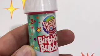 Bubble World Fun Bubble Bottle - Bubbles for Kids - Non-Toxic Bubbles with Built-In Wand