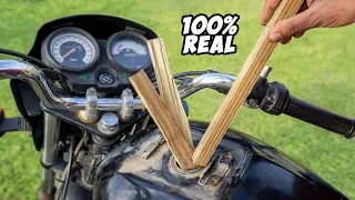 Running Bike From Wood - लकड़ी से चला दी गाड़ी - 100% Working Trick