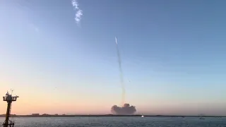 Starship Launch 11/18/23 - Isla Blanca / South Padre Island - B9/S25 (wide view + audio!)